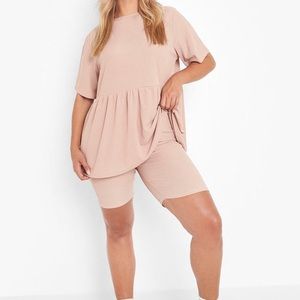 Boohoo soft pink set!